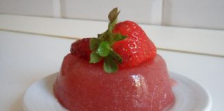 Jello aux fraises maison avec Thermomix