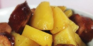 rougail saucisse et pomme de terre avec Cookéo