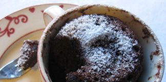 Mug Cake au Yaourt et au Cacao WW