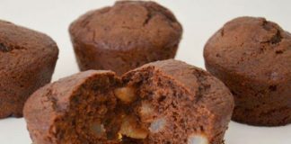 Muffins Léger au Chocolat et Poire WW