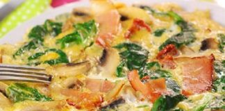 Omelette Légère aux Champignons et Jambon WW