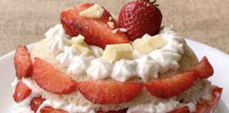 bowl cake façon charlotte aux fraises ww