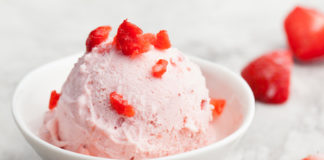 glace aux fraises et yaourt sans sorbetière WW