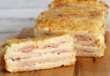 Croque-Cake Jambon Fromage WW